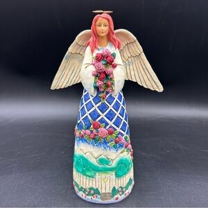 Jim Shore Heartwood Creek Guardian of Garden & Flowers Angel 2003 w/ Box